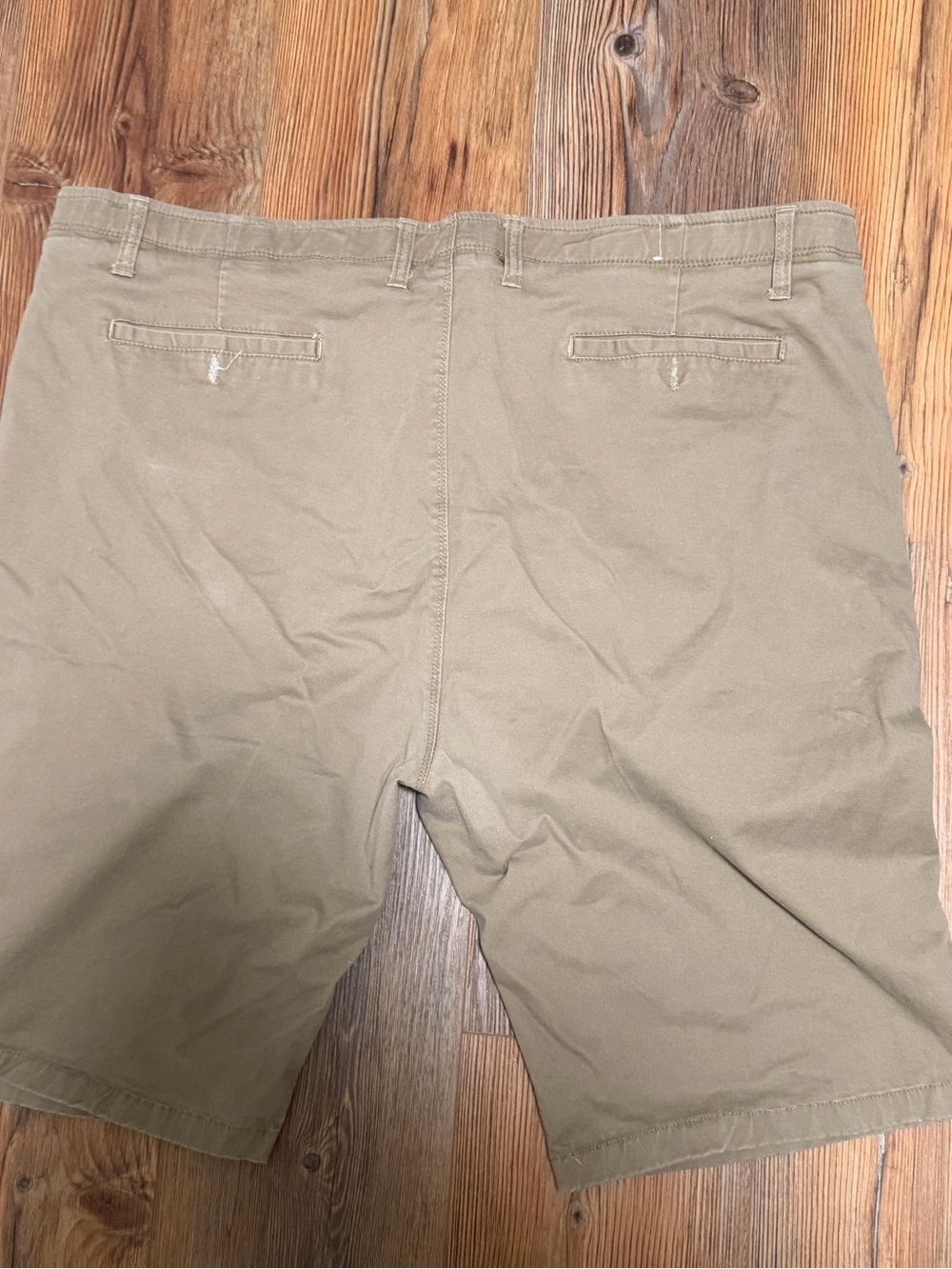 Paper Denim & Cloth khaki and navy shorts
